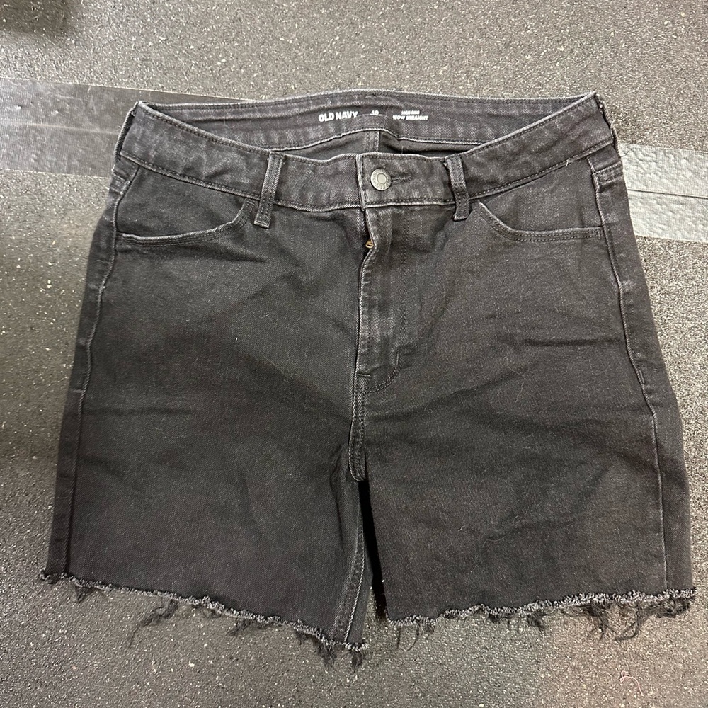 Old Navy Black Denim Shorts